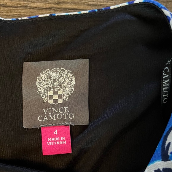 Vince Camuto Blue Medallion Patterned Shift Dress SZ 4 NWOT - Picture 12 of 13